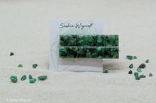 Load image into Gallery viewer, Emerald Rock Resin Hair Clip Barrette Set