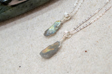 Load image into Gallery viewer, Rough Labradorite Necklace | Sterling Silver | Silver Plated
