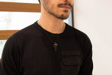 Load image into Gallery viewer, Black Obsidian Arrowhead Pendant