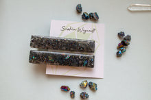Load image into Gallery viewer, Titanium Aura Quartz Gemstone Resin Hair Clip