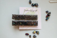 Load image into Gallery viewer, Titanium Aura Quartz Gemstone Resin Hair Clip