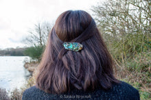 Load image into Gallery viewer, Abalone Shell Resin Hair Clip Barrette | Geometric Clip
