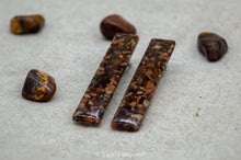 Load image into Gallery viewer, Autumn Leaf Jasper Resin Hair Clip Barrette Set