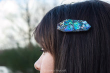 Load image into Gallery viewer, Abalone Shell Resin Hair Clip Barrette | Geometric Clip