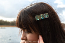 Load image into Gallery viewer, Abalone Shell Resin Hair Clip Barrette | Rectangle Clip