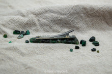 Load image into Gallery viewer, Emerald Rock Resin Hair Clip Barrette | Triangle Clip