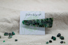Load image into Gallery viewer, Emerald Rock Resin Hair Clip Barrette | Triangle Clip