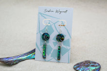 Load image into Gallery viewer, Abalone Shell Hook Earrings | Sterling Silver