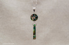 Load image into Gallery viewer, Abalone Shell Wire Wrapped Necklace | Sterling Silver