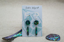 Load image into Gallery viewer, Abalone Shell Hook Earrings | Sterling Silver