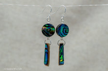 Load image into Gallery viewer, Abalone Shell Hook Earrings | Sterling Silver