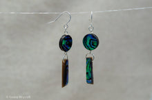 Load image into Gallery viewer, Abalone Shell Hook Earrings | Sterling Silver