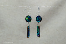 Load image into Gallery viewer, Abalone Shell Hook Earrings | Sterling Silver