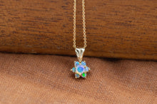 Load image into Gallery viewer, 9ct Opal Flower Cluster Pendant | 1990s Vintage Remodelled
