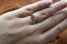 Load image into Gallery viewer, Blue Sapphire 9ct Ring | Art Noveau
