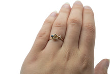 Load image into Gallery viewer, Blue Sapphire 9ct Ring | Art Noveau
