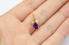 Load image into Gallery viewer, 10ct Gold Amethyst Tri Colour Grapes Pendant | Black Hills Gold
