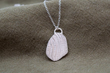 Load image into Gallery viewer, Organic Textured Wave Necklace | Sterling Silver
