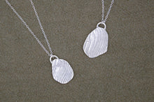 Load image into Gallery viewer, Organic Textured Wave Necklace | Sterling Silver
