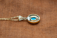 Load image into Gallery viewer, 9ct Yellow Gold Victorian Turquoise Pendant | Antique
