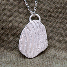Load image into Gallery viewer, Organic Textured Wave Necklace | Sterling Silver
