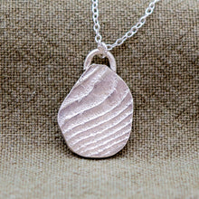 Load image into Gallery viewer, Organic Textured Wave Necklace | Sterling Silver

