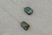 Load image into Gallery viewer, Faceted Labradorite Necklace | Sterling Silver

