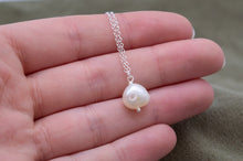 Load image into Gallery viewer, Freshwater Single Pearl Necklace | Sterling Silver
