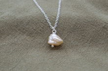 Load image into Gallery viewer, Single Baroque Freshwater Pearl Necklace | Sterling Silver
