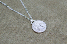 Load image into Gallery viewer, Small Organic Round Textured Wave Necklace | Sterling Silver
