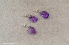 Load image into Gallery viewer, Amethyst Nugget Necklace | Sterling Silver | Silver Plated
