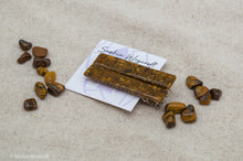 Load image into Gallery viewer, Tigers Eye Resin Hair Clip Barrette Set
