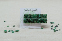 Load image into Gallery viewer, Emerald Rock Resin Hair Clip Barrette Set
