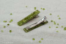 Load image into Gallery viewer, Peridot Gemstone Resin Hair Clip

