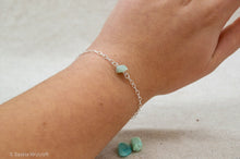 Load image into Gallery viewer, Rough Amazonite Bracelet | Sterling Silver
