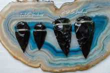 Load image into Gallery viewer, Black Obsidian Arrowhead Pendant
