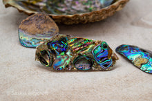 Load image into Gallery viewer, Abalone Shell Resin Hair Clip Barrette Set | Set of 3 Clips
