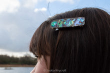 Load image into Gallery viewer, Abalone Shell Resin Hair Clip Barrette | Rectangle Clip
