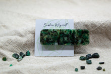 Load image into Gallery viewer, Emerald Rock Resin Hair Clip Barrette | Rectangle Clip
