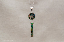 Load image into Gallery viewer, Abalone Shell Wire Wrapped Necklace  | Silver Plated | Sterling Silver
