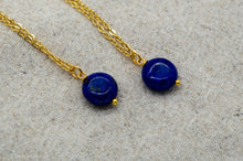 Load image into Gallery viewer, Lapis Lazuli Necklace and Earrings Gift Set | Gold Plated
